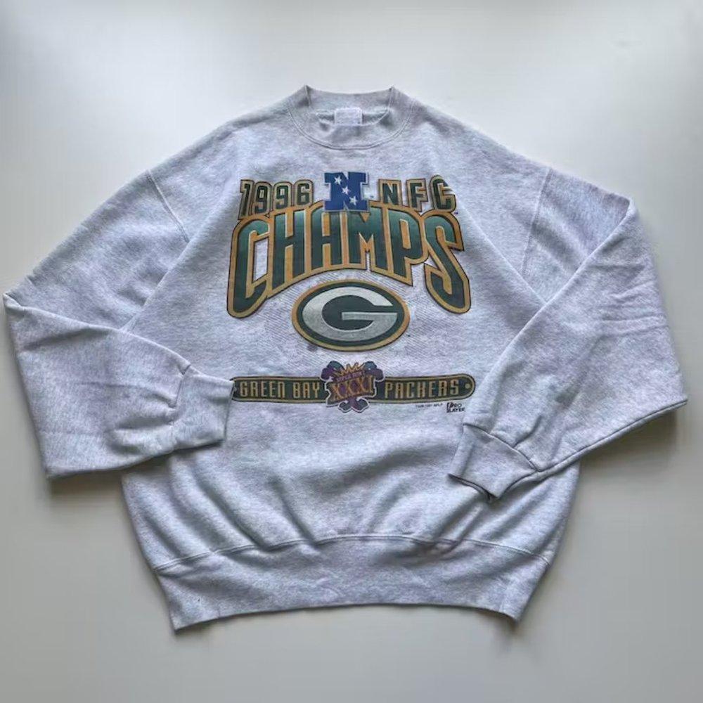1996 Green Bay Packers N Fl Graphic Crewneck Shirt Sweatshirt